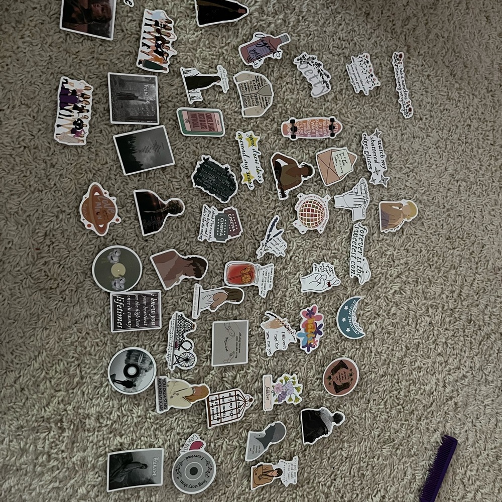 NWOT 50pc Taylor Swift Folklore/Evermore stickers